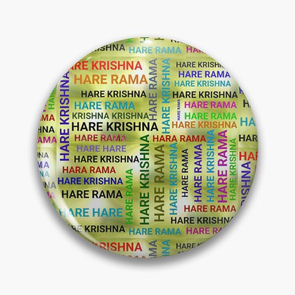 Item preview, Beautiful Hare Rama Hare Krishna text Maha mantra  designed and sold by aruvanita.