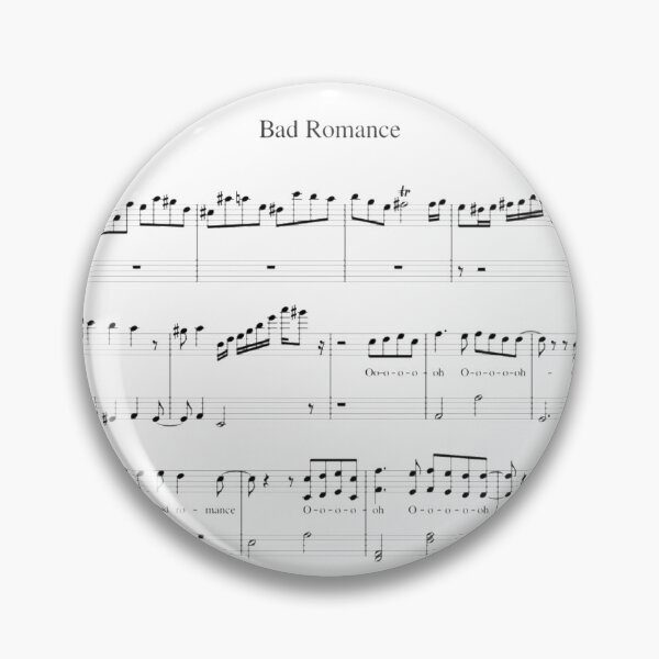 Item preview, Lady Gaga Bad Romance Music Notes designed and sold by AlertStore.