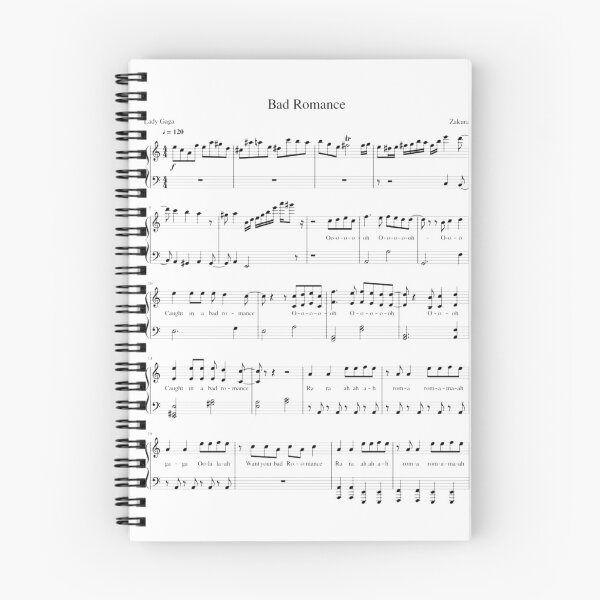 Item preview, Lady Gaga Bad Romance Music Notes designed and sold by AlertStore.