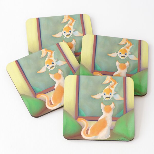 Item preview, Cat at a mirror. designed and sold by Wayne Brown.