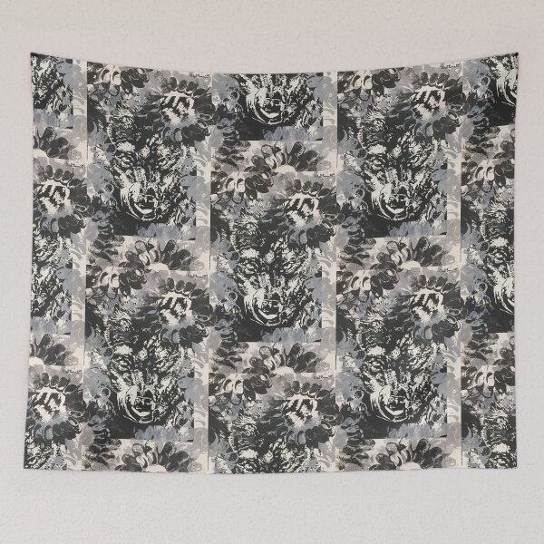 Item preview, Wolf in a Croc Snowstorm designed and sold by Alexis Emma.