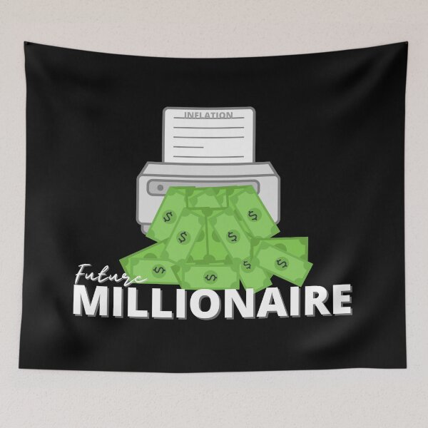 Item preview, Millionaire T-shirt Black, White, Green, Quote, Cash, Money, Funny T-Shirt designed and sold by KananiandKiki.