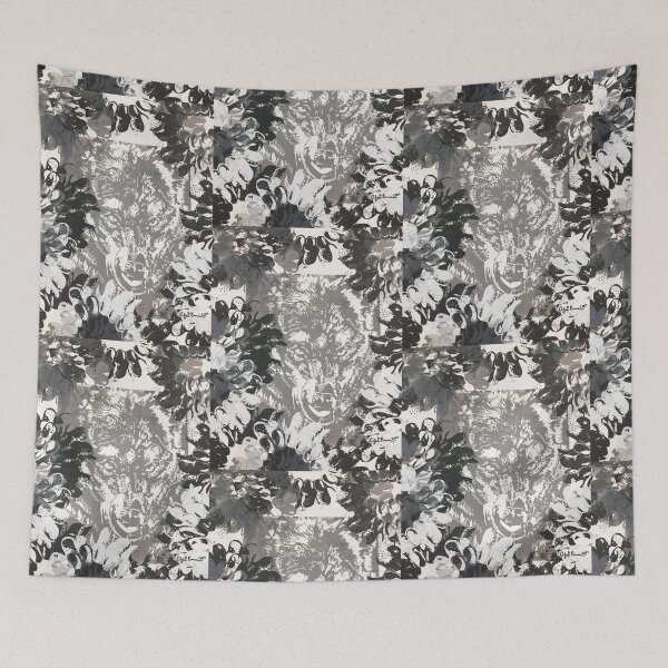 Item preview, Wolf in a Croc Snowstorm  designed and sold by Alexis Emma.