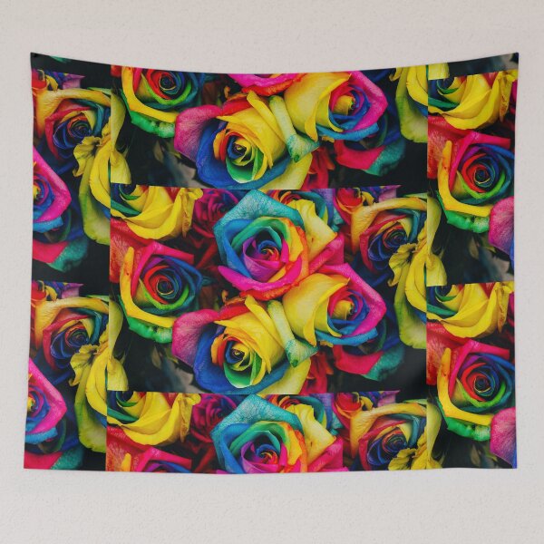 Item preview, Colourful Roses Petals Floral Flowers designed and sold by banothsonu.