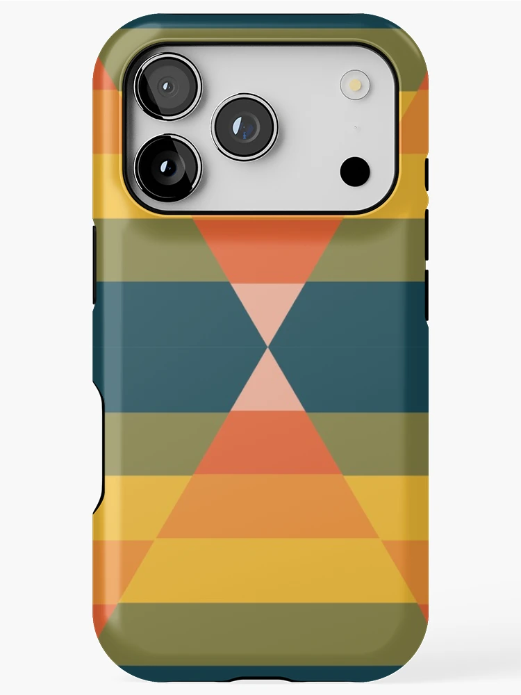 Thumbnail 1 of 4, iPhone Case, Colorful Triangles Geometry - Abstract Pattern designed and sold by Promedia.
