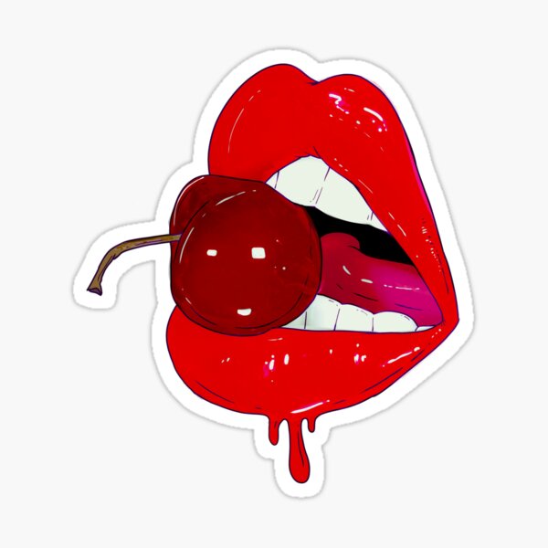 Cherry Lips Sticker