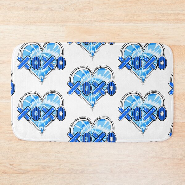 Item preview, Tie Dye Heart XOXO Blue Color designed and sold by MisPuHoney.