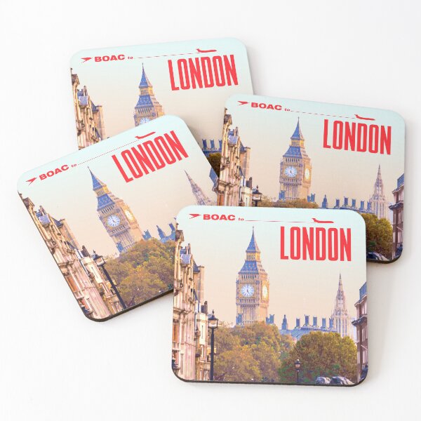 Item preview, Vintage-Style London Travel Poster designed and sold by travelwitheric.