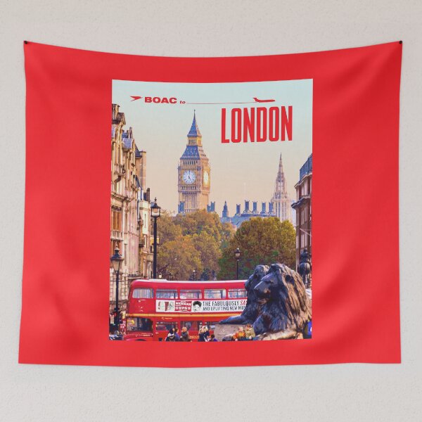Item preview, Vintage-Style London Travel Poster designed and sold by travelwitheric.