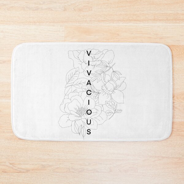 Item preview, Vivacious Floral Line Art designed and sold by wallflowerbee.