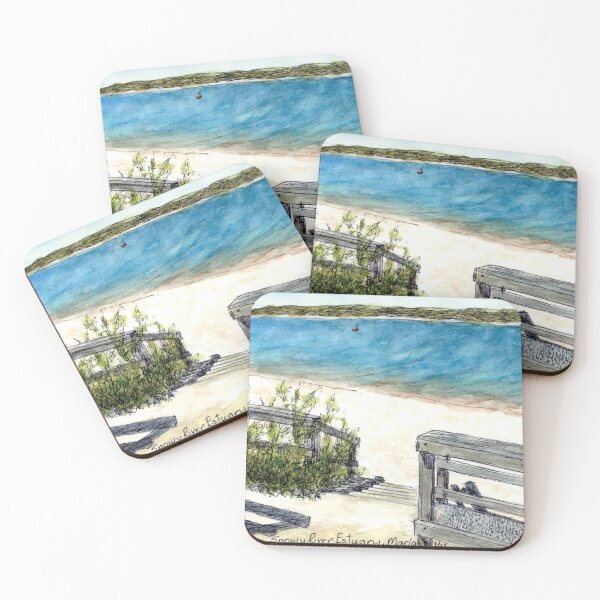 Item preview, Australian Scene - Snowy River Estuary, Marlo, Vic, Aus. designed and sold by Anne Huth.