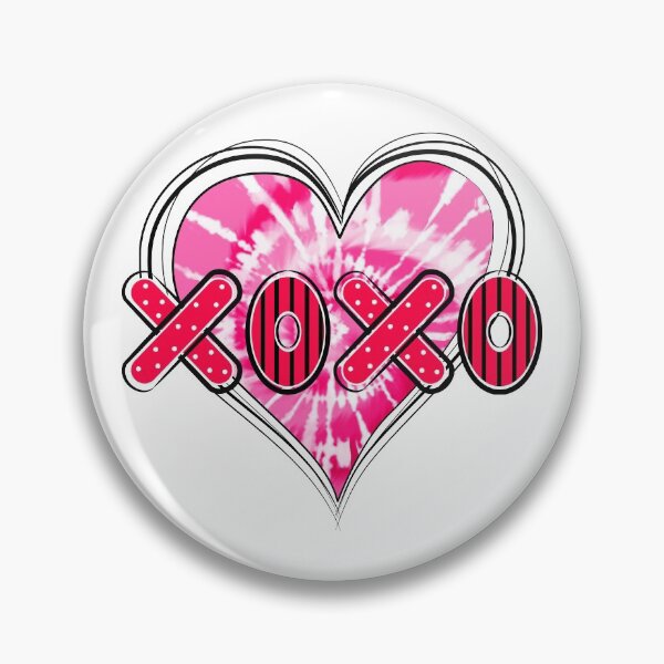 Item preview, Tie Dye Heart XOXO designed and sold by MisPuHoney.