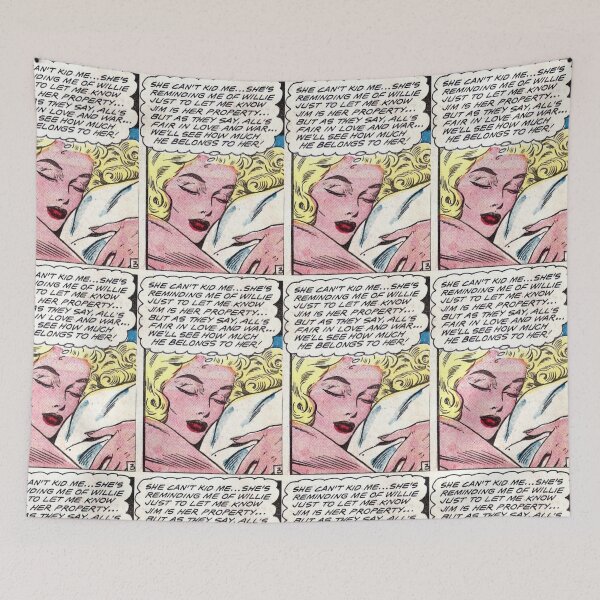 Item preview, All's Fair In Love And War Retro Comic Book Romance Page designed and sold by LittleIconShop.