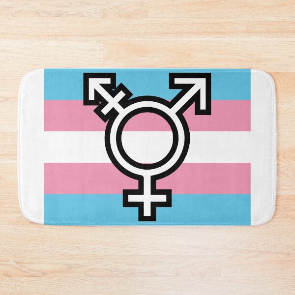 Artikelvorschau, Trans Flag mit Trans Symbol entworfen und verkauft von enriquepma.