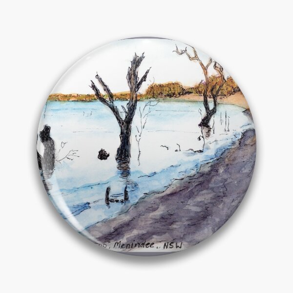 Item preview, Australian Scene - Lake Pamamaroo, Menindee, NSW, Aus. designed and sold by Anne Huth.
