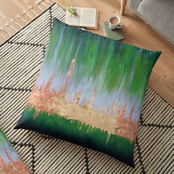The Green Lagoon Floor Pillow