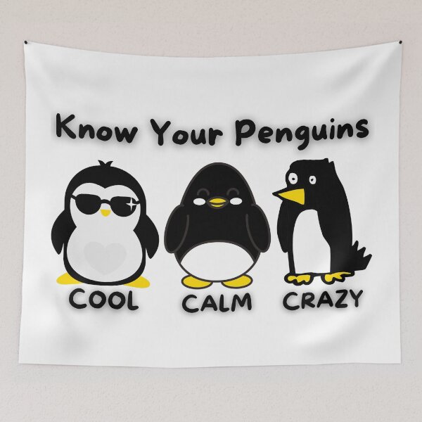Item preview, Know Your Penguins Cool Calm Crazy Cray Cray Funny Cute designed and sold by CBCreations73.