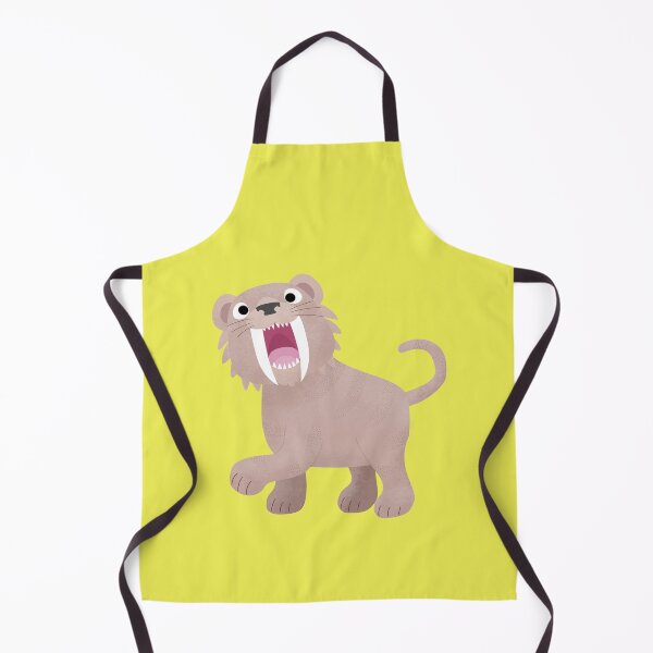 Item preview, Cute Saber Toothed Tiger Smilodon cartoon designed and sold by FrogFactory.