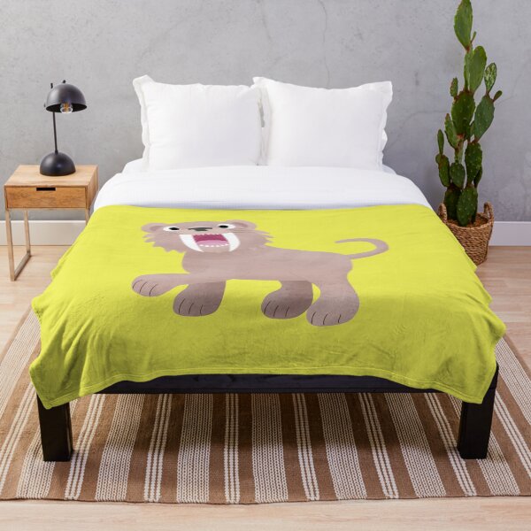 Aperçu de l'œuvre Dessin animé mignon Smilodon tigre à dents de sabre créée et vendue par FrogFactory.