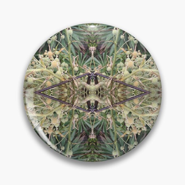 Item preview, Sea Holly Frolicking in the Summertime Botanics, Green and Gold designed and sold by RoseAromas.