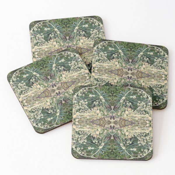 Item preview, Sea Holly Frolicking in the Summertime Botanics, Green and Gold designed and sold by RoseAromas.