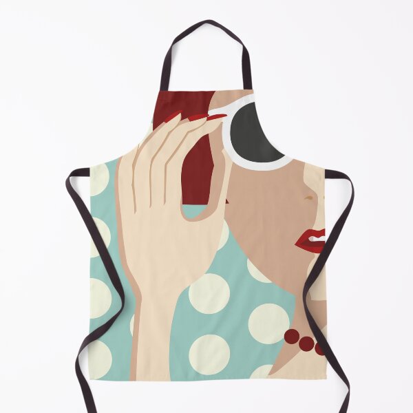 Item preview, Red Hair Woman Holding Black White Sunglasses designed and sold by Moyanana.