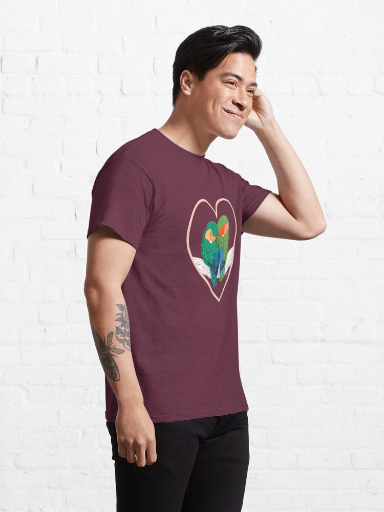 Vista alternativa de Camiseta clásica Agapornis durmiendo juntos