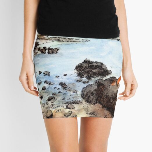 Australian Scene - Louth Bay, SA, Aus Mini Skirt