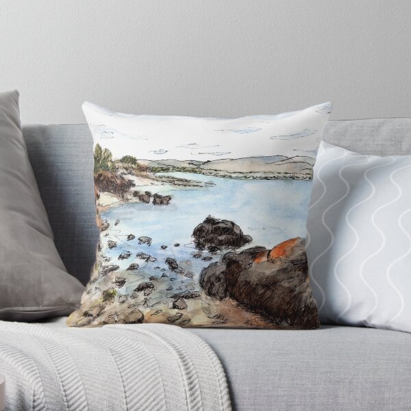 Australian Scene - Louth Bay, SA, Aus Throw Pillow
