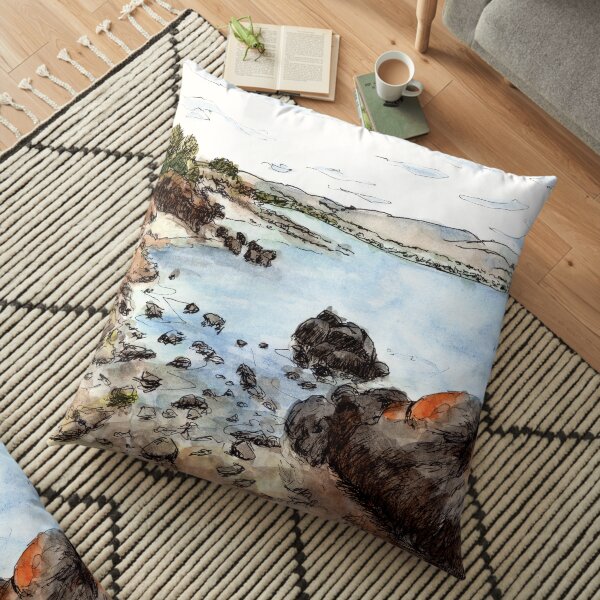 Australian Scene - Louth Bay, SA, Aus Floor Pillow