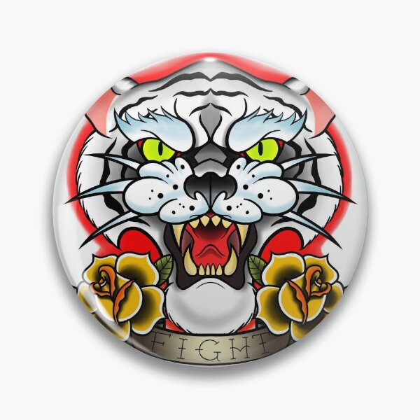 Item preview, Traditional tiger (White Fight) designed and sold by ShakeBelton.
