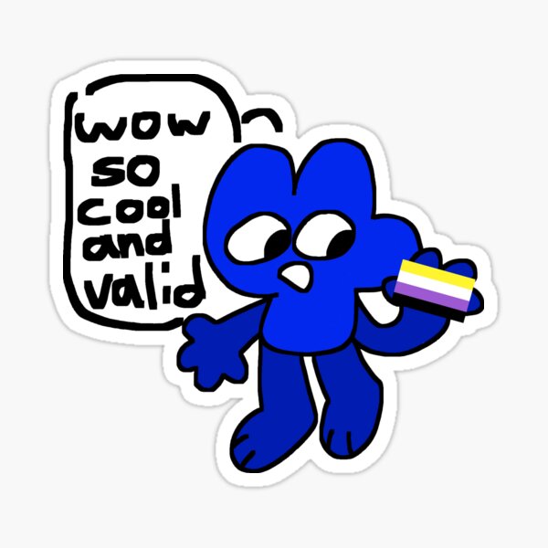 cool and valid nonbabnanary flag Sticker