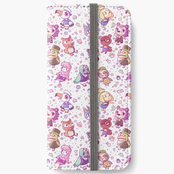 Animal Crossing Pattern iPhone Wallet
