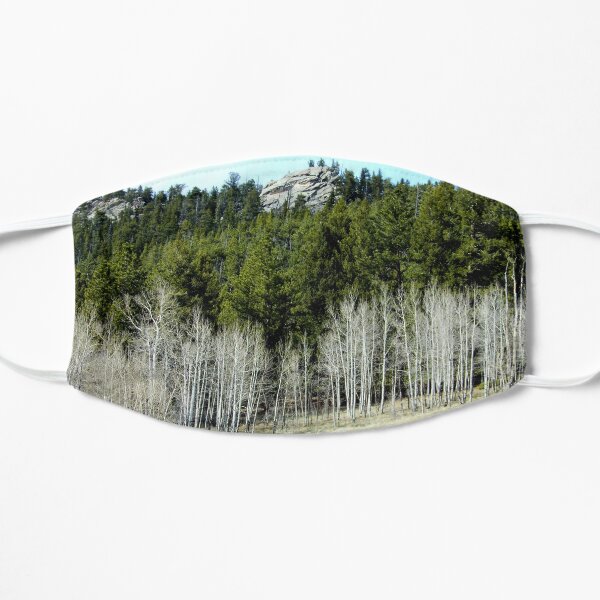 Rock above the trees Flat Mask