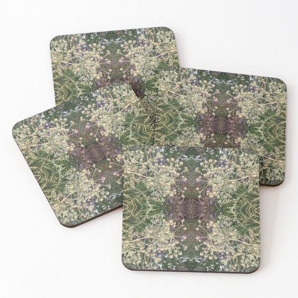 Item preview, Sea Holly Frolicking in the Summertime Botanics, Green and Gold designed and sold by RoseAromas.