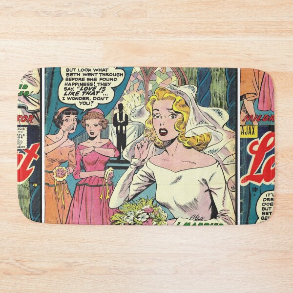 Item preview, Lonely Heart Retro Vintage Comic Book Cover Art designed and sold by LittleIconShop.