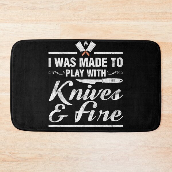 Item preview, Play With Knives And Fire Culinary Chef Cooking designed and sold by topdesignarts.