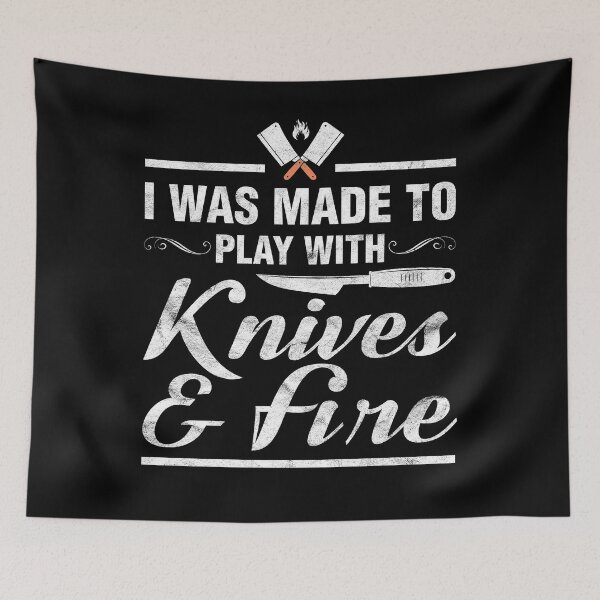 Item preview, Play With Knives And Fire Culinary Chef Cooking designed and sold by topdesignarts.