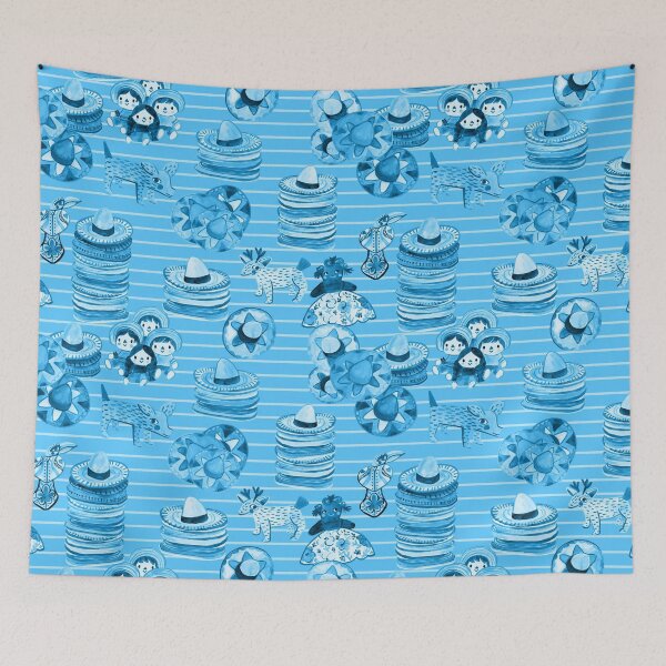 Item preview, Blue Mexican Souvenirs Sombreros and Munecas designed and sold by bermudezbahama.