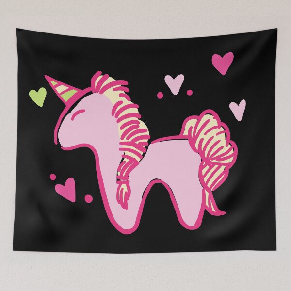 Item preview, Pink Cute Unicorn T-shirt with Hearts  designed and sold by KananiandKiki.