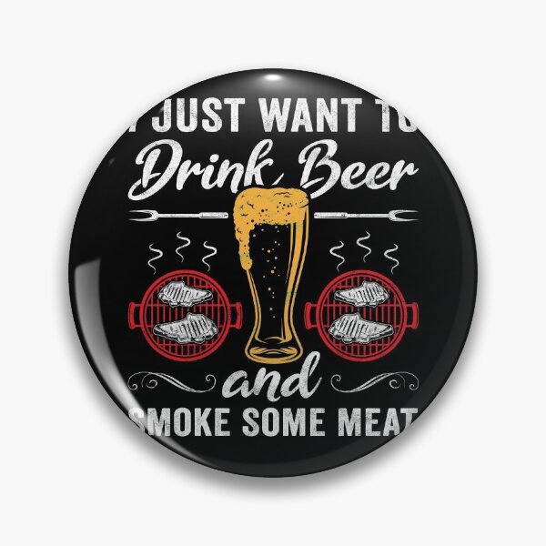 Item preview, Drink Beer And Smoke Some Meat Funny BBQ Smoker designed and sold by topdesignarts.