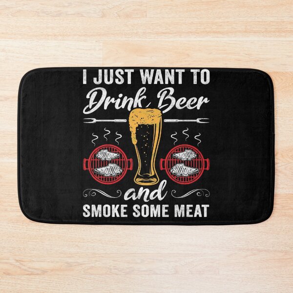 Item preview, Drink Beer And Smoke Some Meat Funny BBQ Smoker designed and sold by topdesignarts.