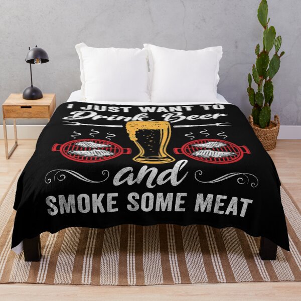 Item preview, Drink Beer And Smoke Some Meat Funny BBQ Smoker designed and sold by topdesignarts.