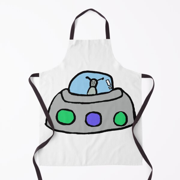 Item preview, A little alien in a little flying saucer designed and sold by PyroPython.