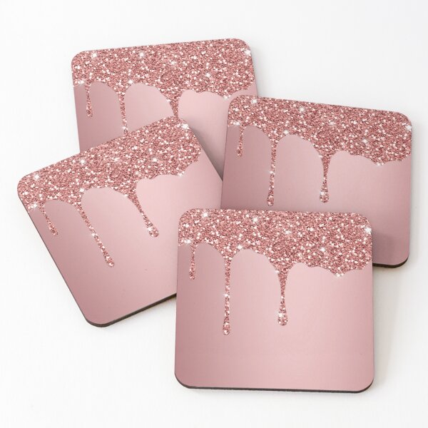 Item preview, Dripping Rose Gold Glitter designed and sold by WOW TeesAndThings.