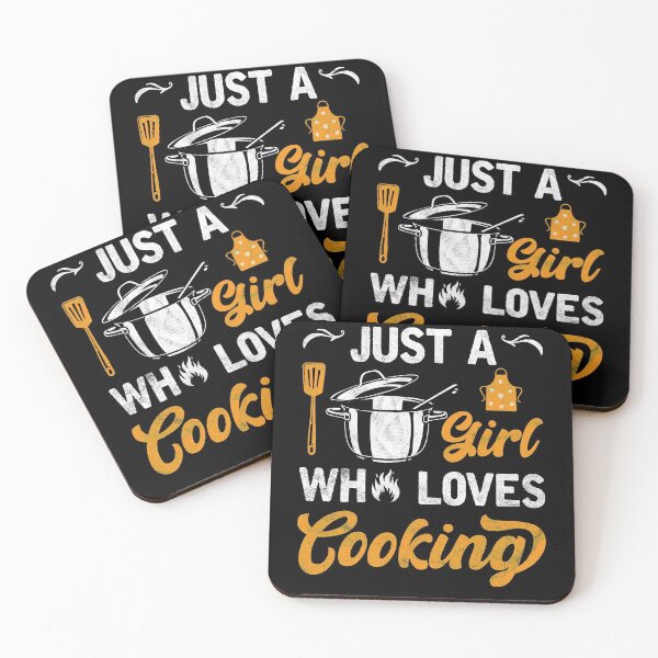 Item preview, Just a Girl Who Loves Cooking Cool Chef Girls designed and sold by topdesignarts.