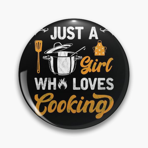 Item preview, Just a Girl Who Loves Cooking Cool Chef Girls designed and sold by topdesignarts.