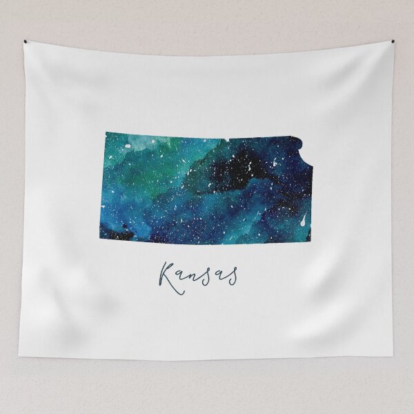 Item preview, Kansas Galaxy Watercolor Painting designed and sold by KathrinLegg.
