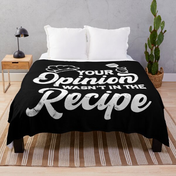 Item preview, Your Opinion Was Not In The Recipe Funny Chef Cook designed and sold by topdesignarts.