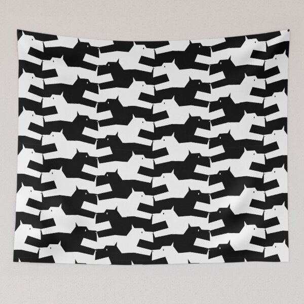 Item preview, Scottish Terrier Tessellation Pattern designed and sold by karinachowtime.